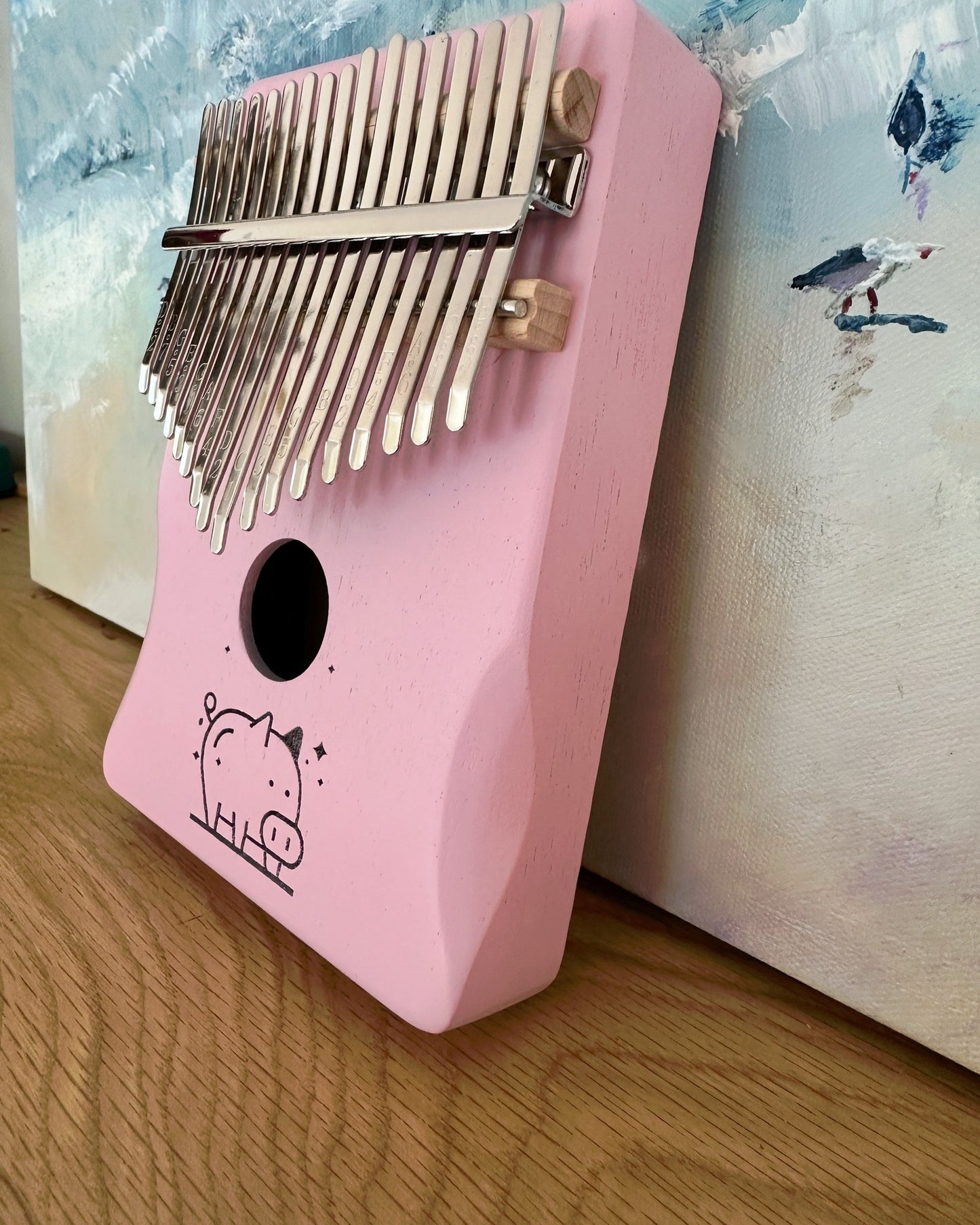 17 Key Kalimba - Pink Piggy